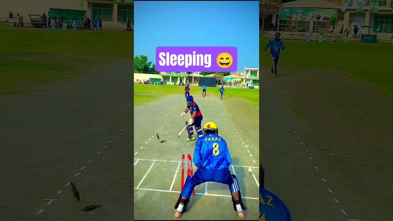 keeper is sleeping 😄 | today cricket | cricket short video 