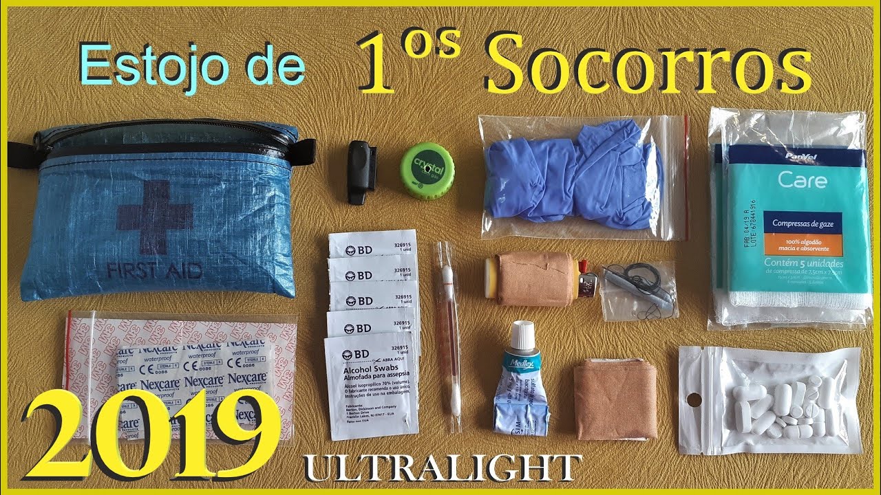 Estojo de PRIMEIROS SOCORROS 2019 Ultralight e Individual - First Aid Kit