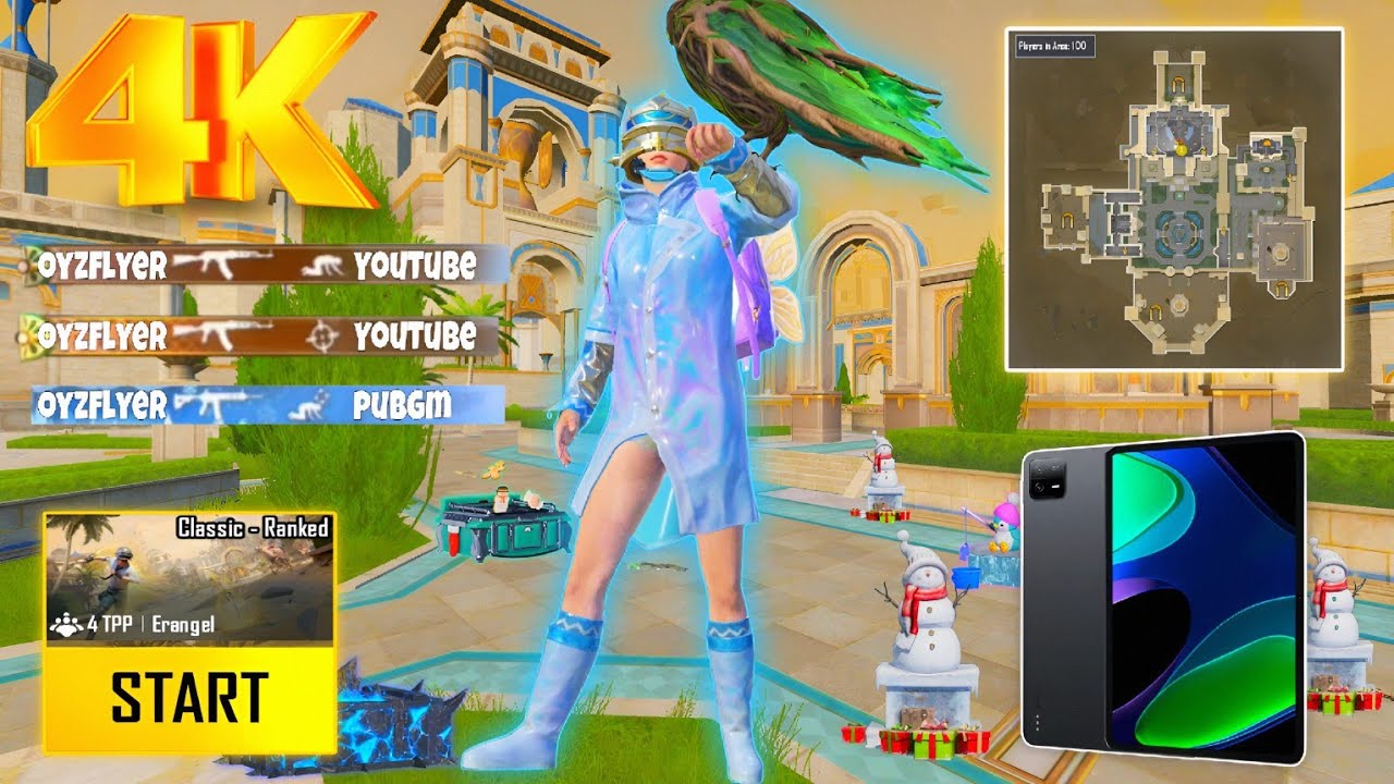 PUBG 3.7 full Gameplay in Xiaomi Pad 6 🔥 | Xiaomi Pad 6 PUBG gameplay | Xiaomi Pad 6 PUBG test
