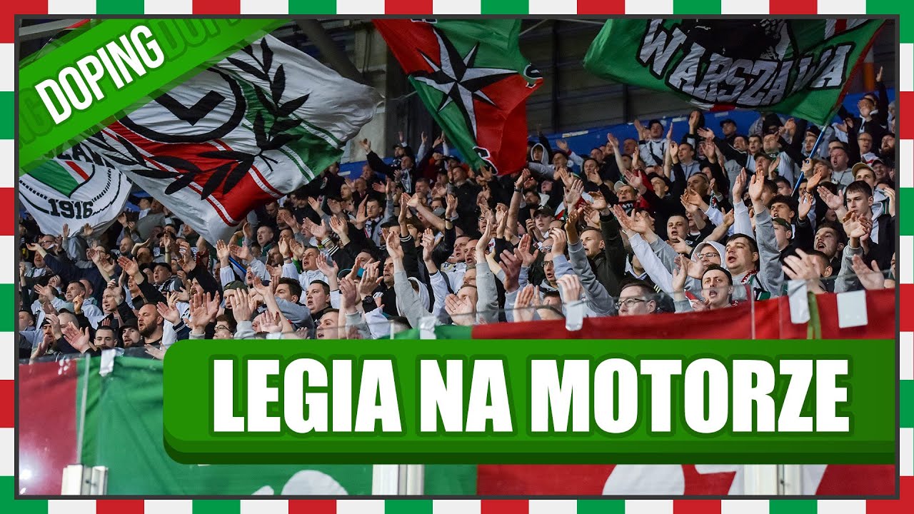 Legia na Motorze - doping 1200 kibiców