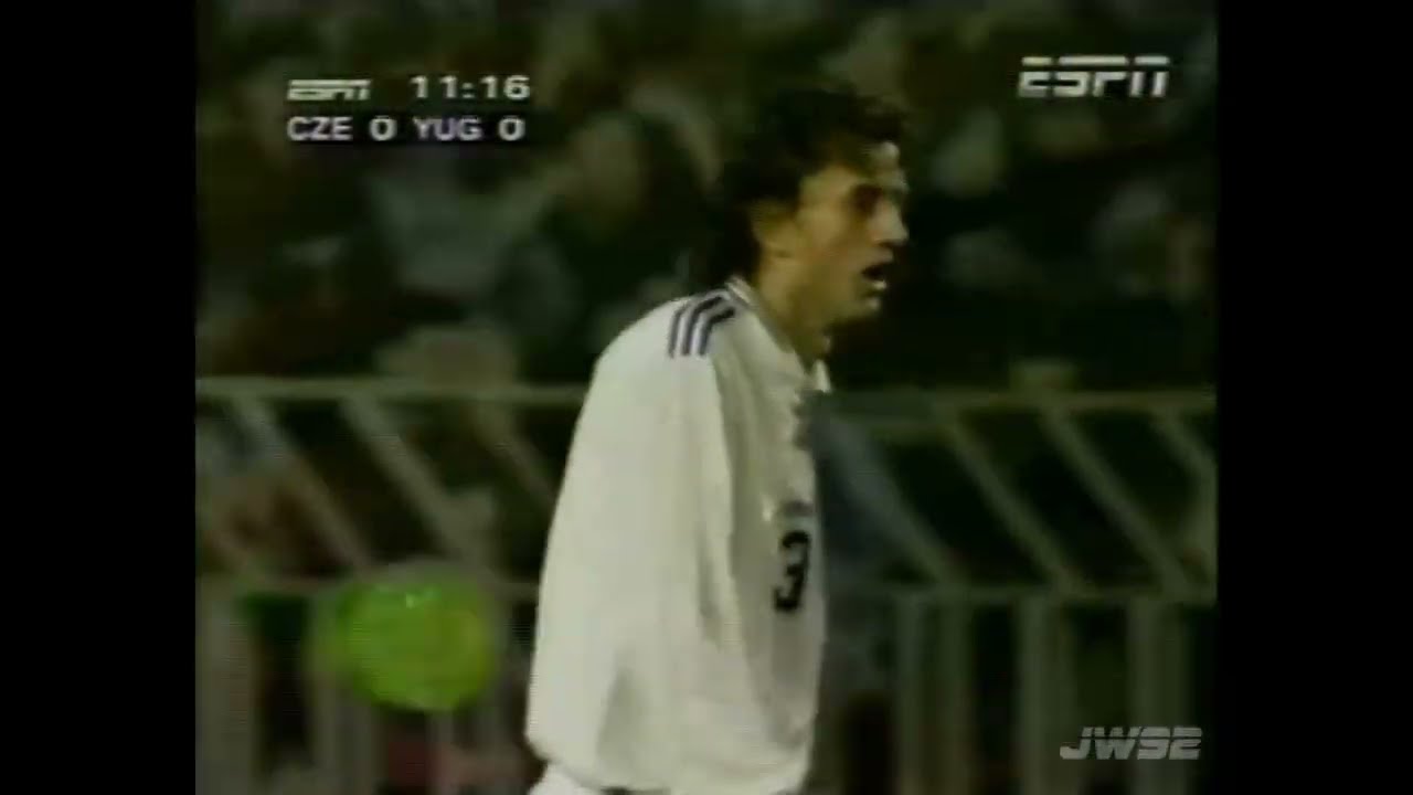 1997.04.02 Czech Republic 1 - Yugoslavia 2 (Full Match AI 60fps - 1998 FIFA World Cup qualification)