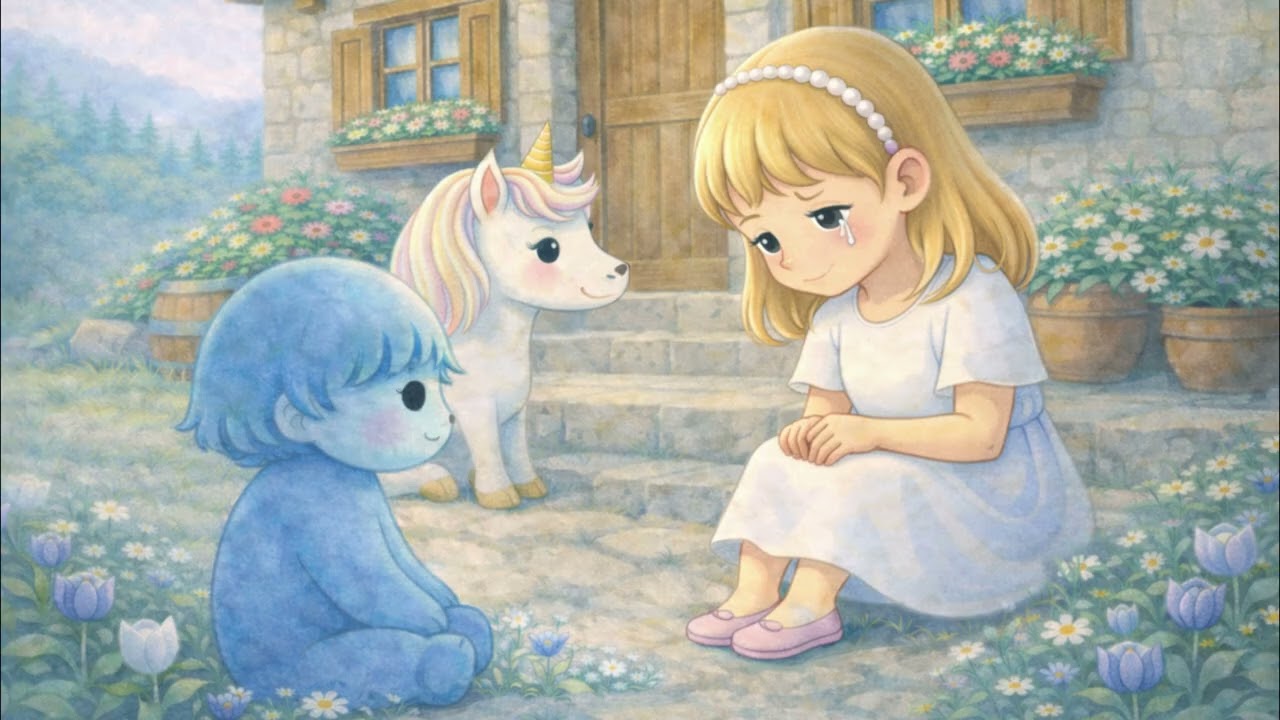 Kasia spotyka Smutek 🌙 Spokojna bajka o emocjach na dobranoc