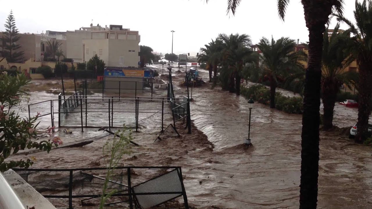 Inundaciones Puerto Rey Vera Almeria el 28 Septiembre 2012