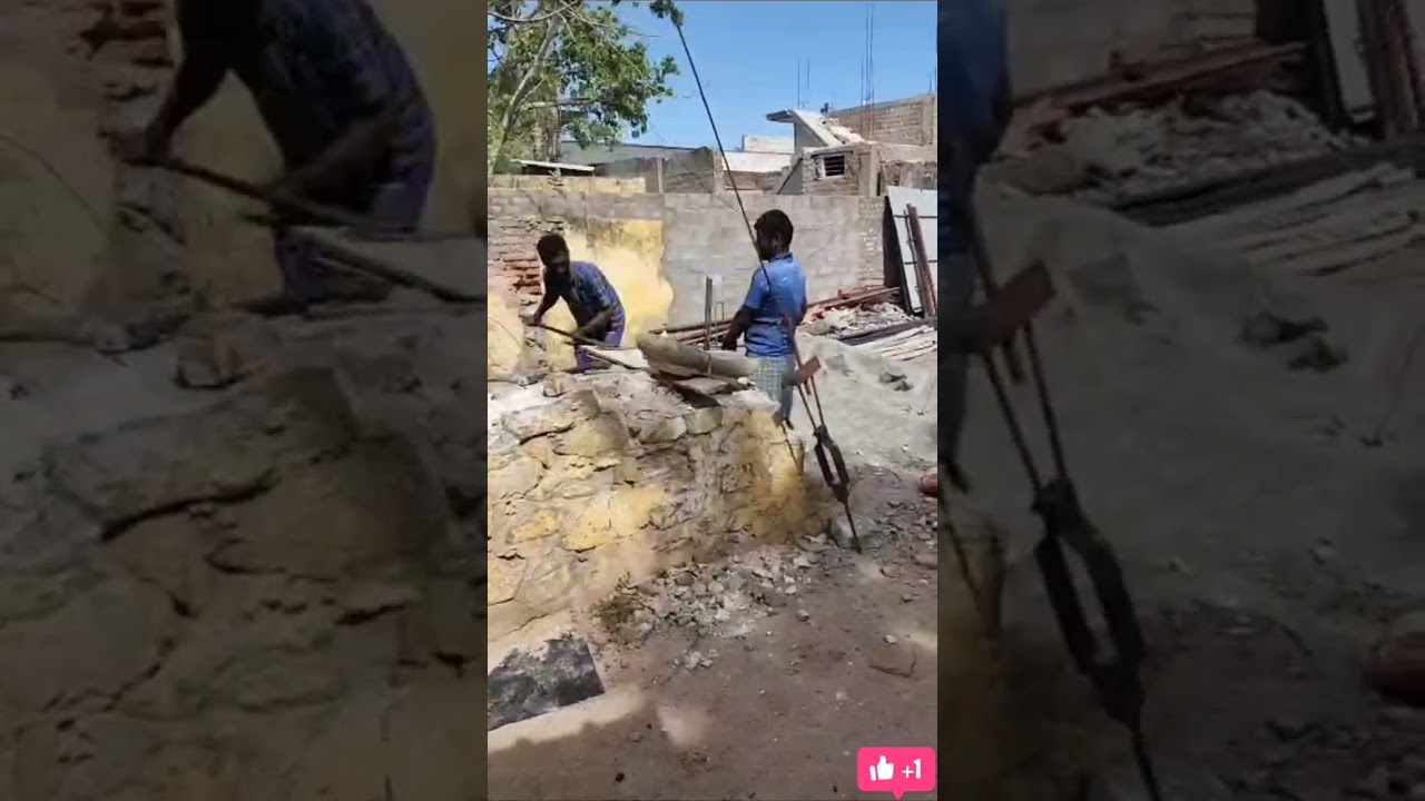 This video is about residential staircase removal, carpentry and concrete work