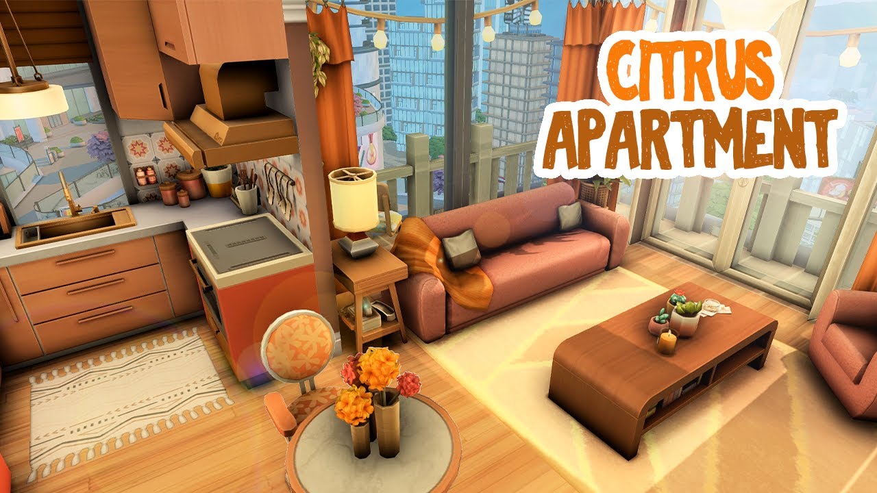 Citrus Apartment || The Sims 4 Apartment Renovation: Speed Build