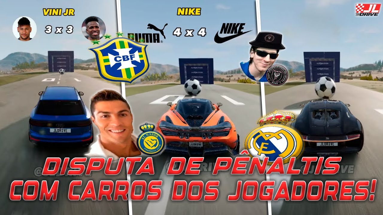 DISPUTA DE PENALTIS COM CARROS DOS JOGADORES | COMPILADO #5