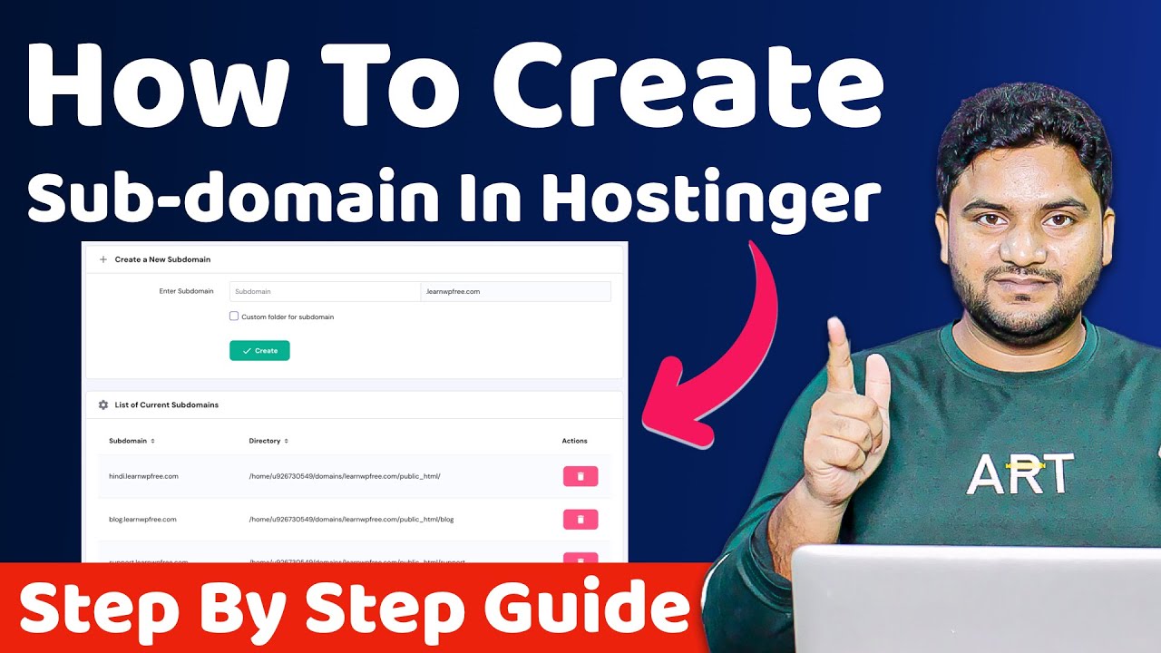 How to Create Subdomain in Hostinger