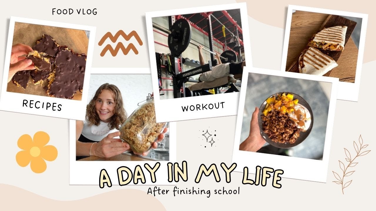 (Werbung) A DAY IN MY LIFE after finishing school 🥳 food & workout inspo 🌱