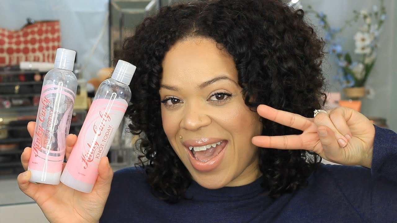 Kinky Curly Knot Today Leave-in / Detangler Conditioner Review & Demo
