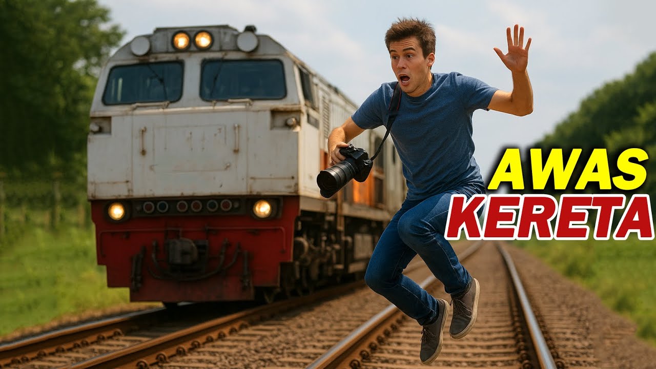 Apa Yang Terjadi Jika Hunting Kereta Api Tidak AMAN/SAFETY | Hati Hati Bisa Tertabrak