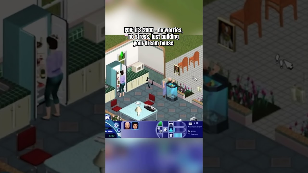 POV: it&rsquo;s 2000 &ndash; just The Sims and peace  #thesims #nostalgia #gaming #2000s #retrogaming