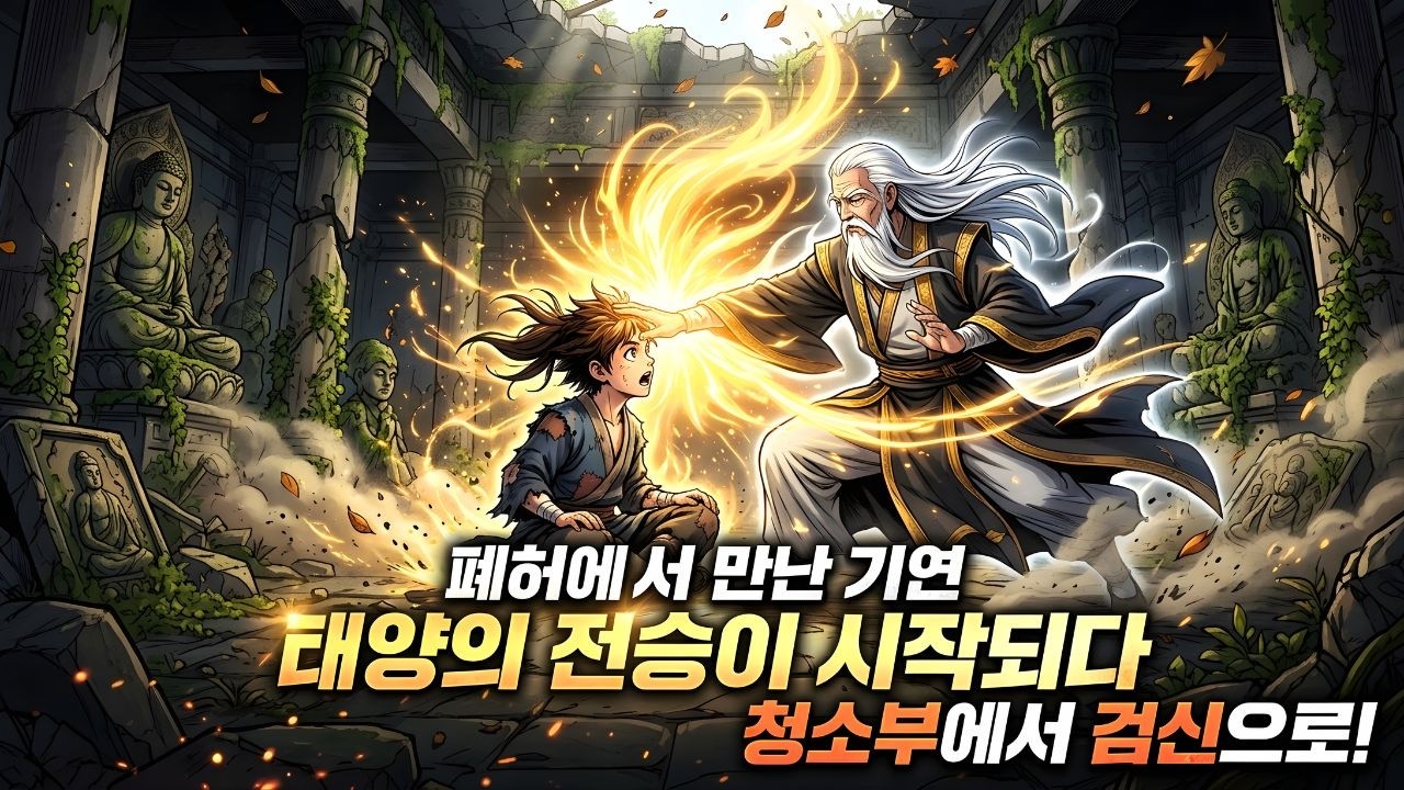 [충격] 빗자루 소년이 전설의 고수가 되기까지 | 태양검의 비밀 #무협 #무협드라마 #무협소설