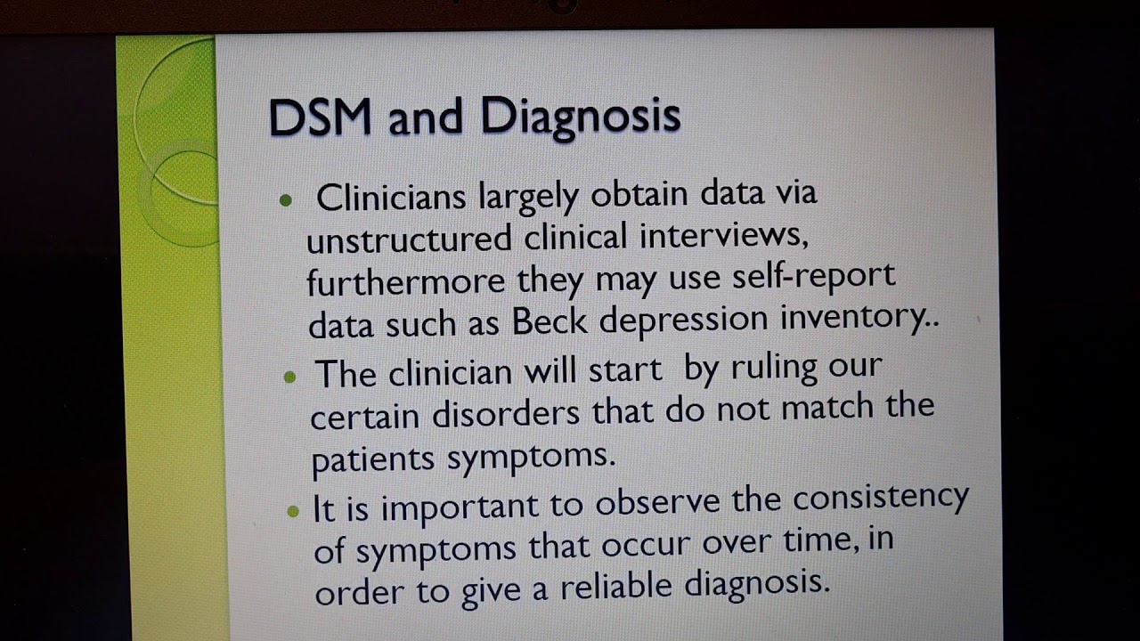 Clinical Psychology: DSM & ICD classification systems.
