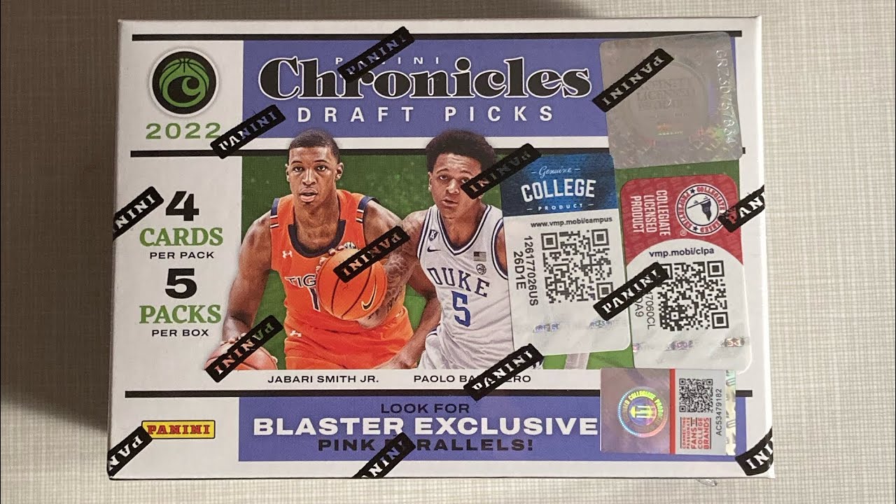 2022-23 Panini Chronicles Draft Picks Basketball Blaster Box Opening