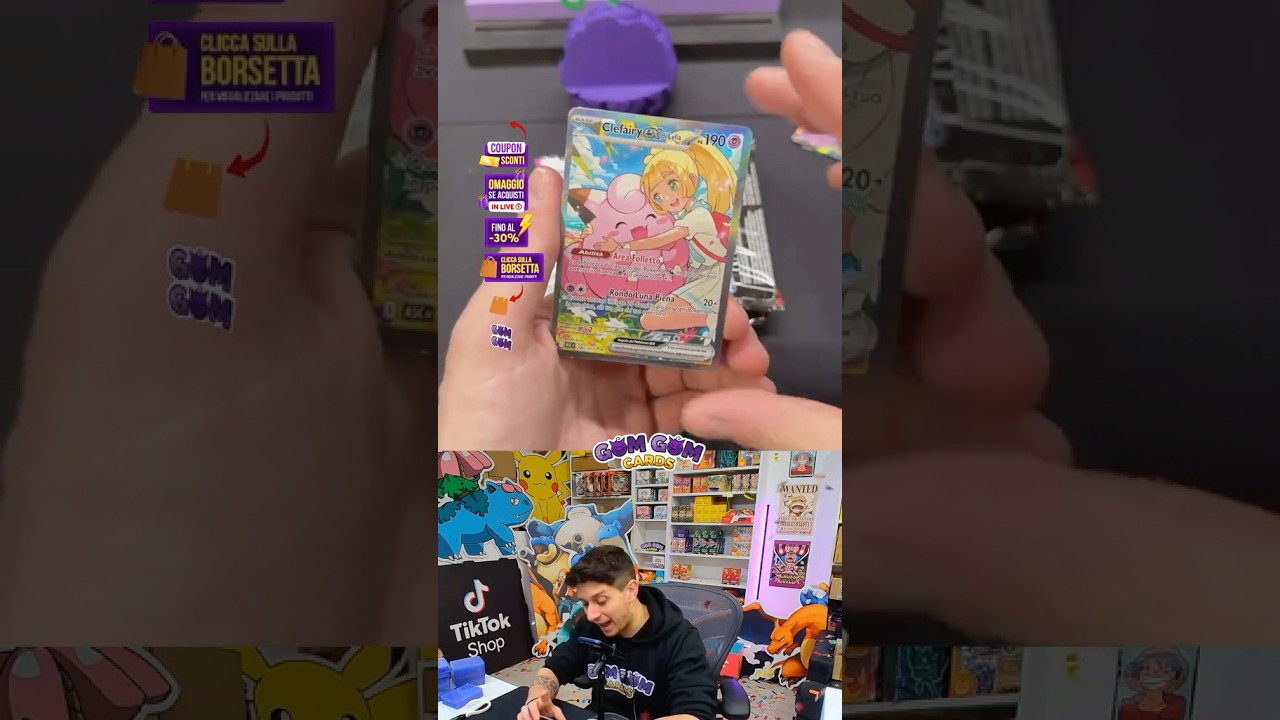 Mega Clefairy Ex di Lilia da Ascesa Eroica 💜 Stefano Lepri Gom Gom Cards