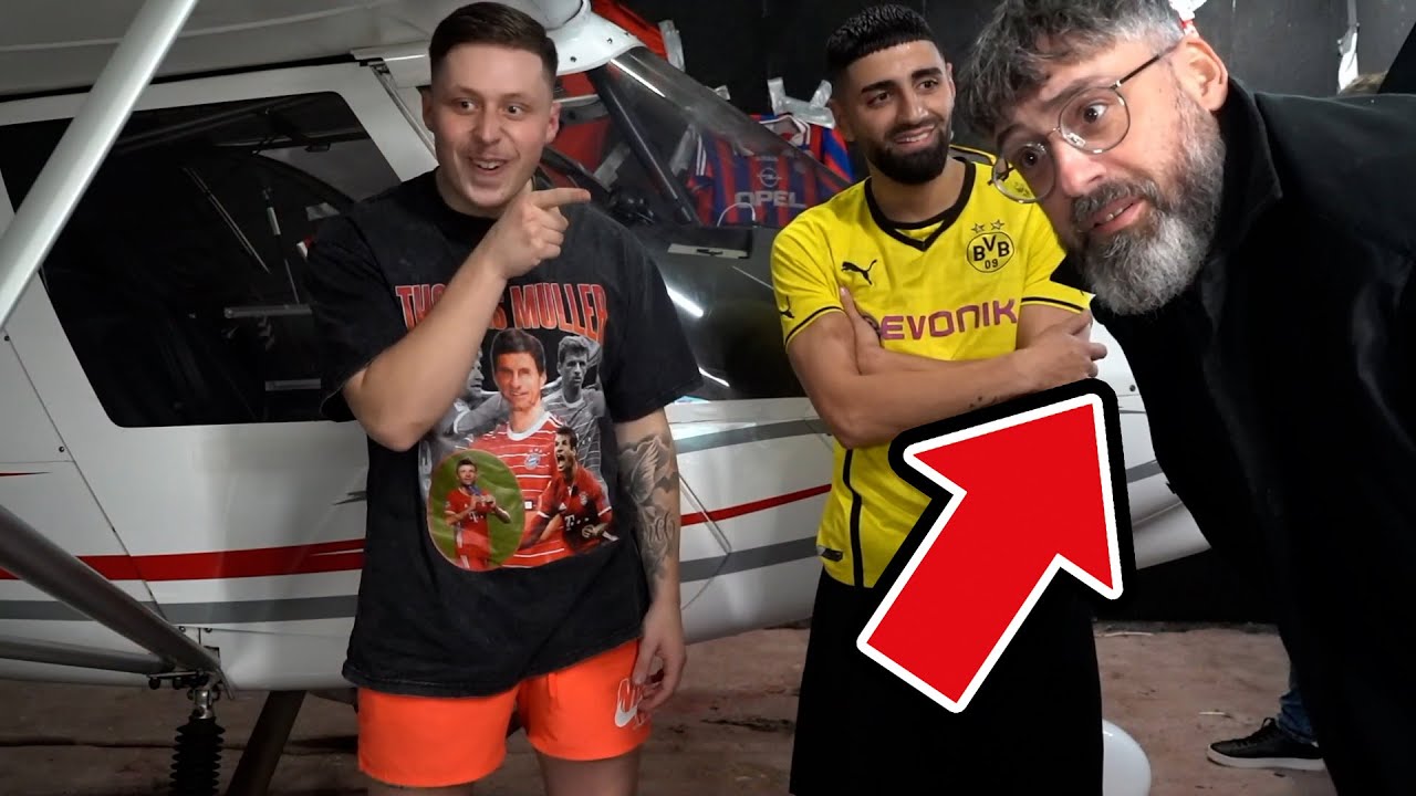 Jordan & Semih FAHREN FLUGZEUG ins STUDIO mit SIDO