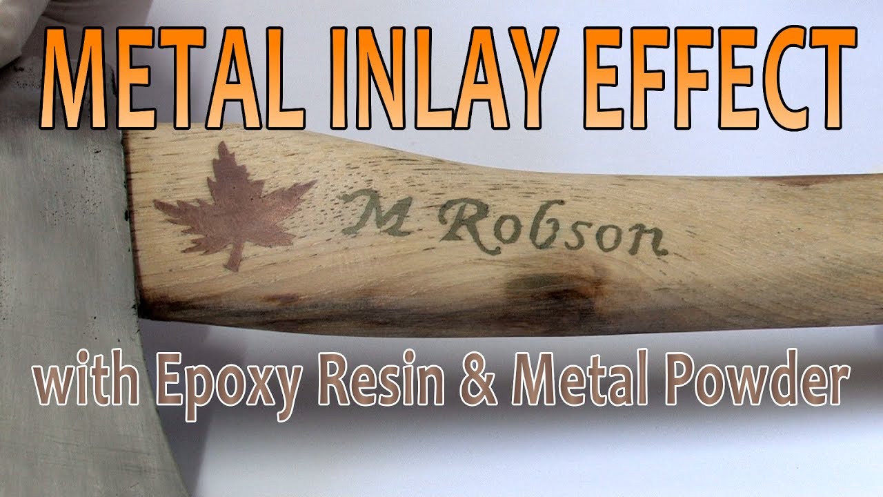 Metal Inlay Effect with Epoxy Resin and metal Powder