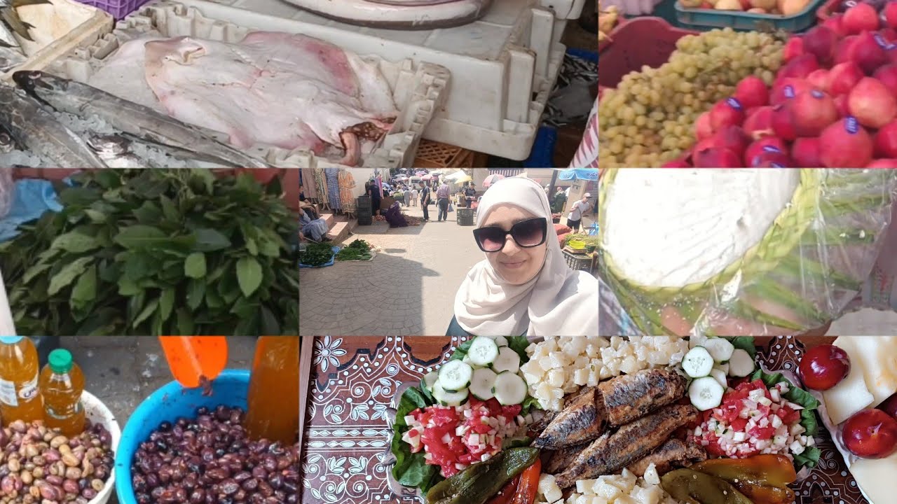 ضويرة في سوق الخضار بالمضيق ،تقديت شوية🥔🥬🥒🐟🍎🍊🍏🥚شاركت معاكم غداية خفيف واقتصادي.......