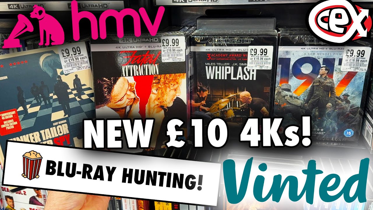 Blu-ray Hunting - NEW £10 4Ks AT HMV, VINTED BLU-RAY REVELATION & BUYING NEW RELEASES!!!