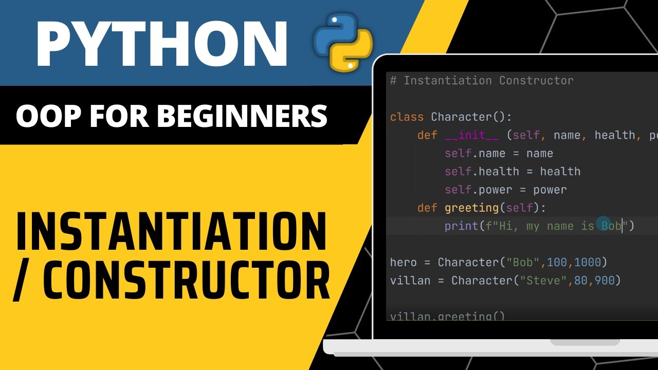 Python OOP For Beginners - Instantiation / Constructor Explained