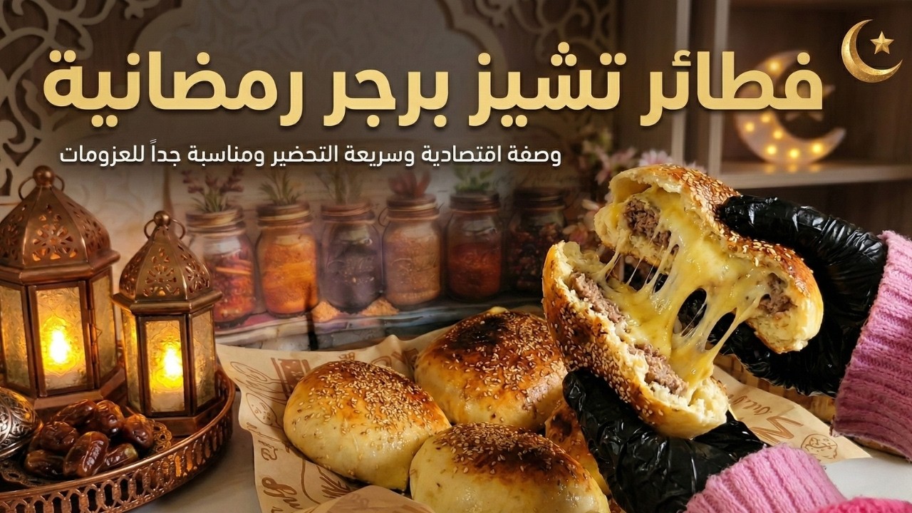 فطائر تشيز برجر رمضانية 🌙 فكرة عبقرية للإفطار 🥐 وصفة اقتصادية وسريعة التحضير ومناسبة جداً للعزومات 🍔