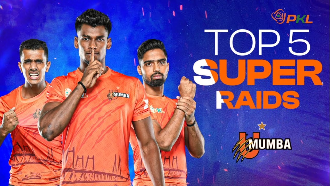 Top 5 Super Raids ft. U Mumba | Pro Kabaddi League
