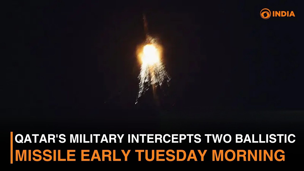 Breaking News: Qatar's military intercepts two ballistic missile early Tuesday morning