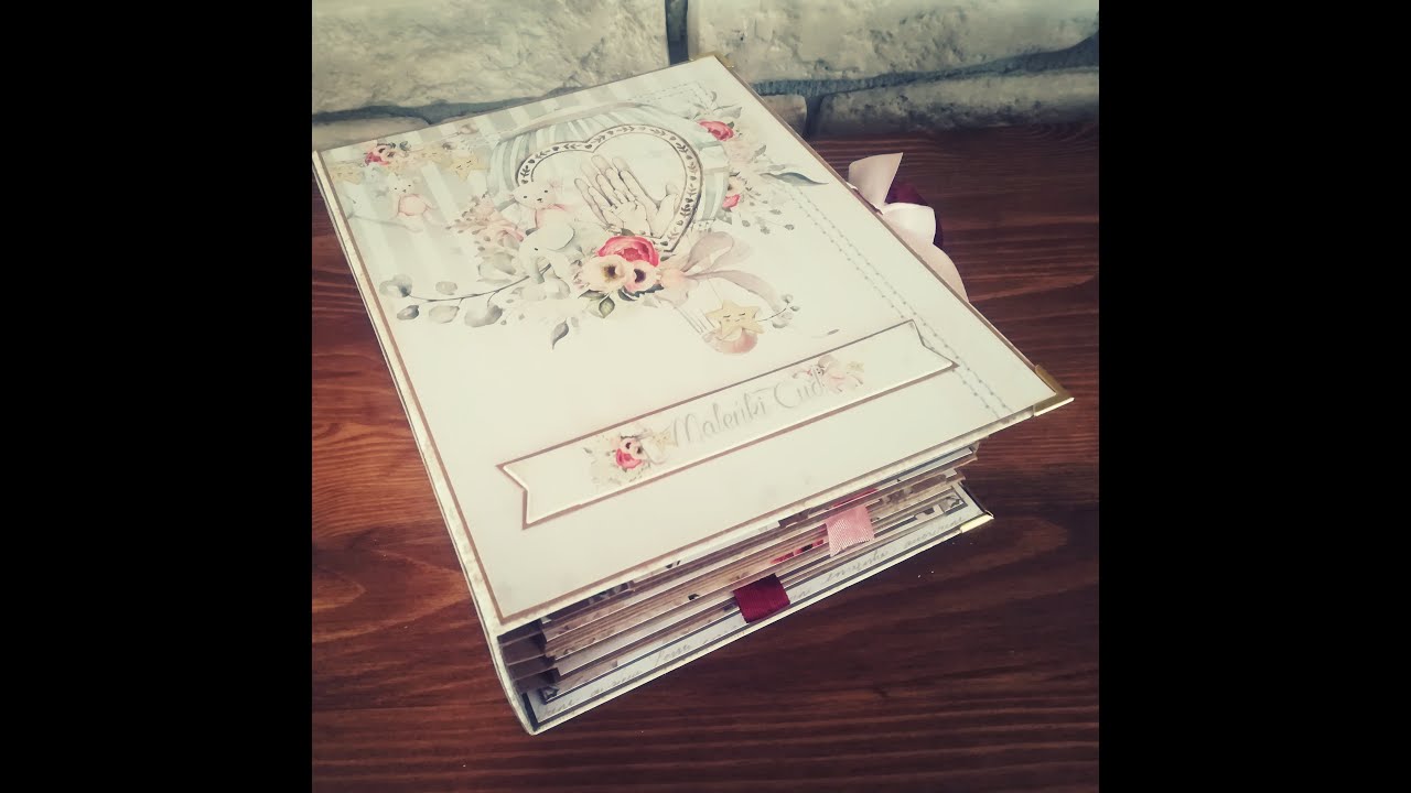Album dla dziewczynki z kolekcji Tiny Miracle Mintay by Karola scrapbooking|Scrapowy warsztat