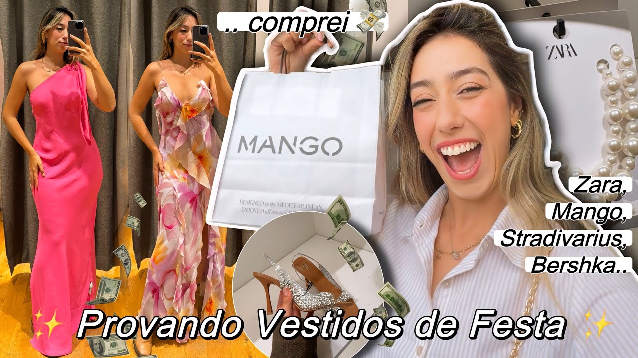 PROVADOR + COMPRINHAS nas FAST FASHION da EUROPA: Zara, Mango, Stradivarius.. 🛍️🪞 Cacá Anjos