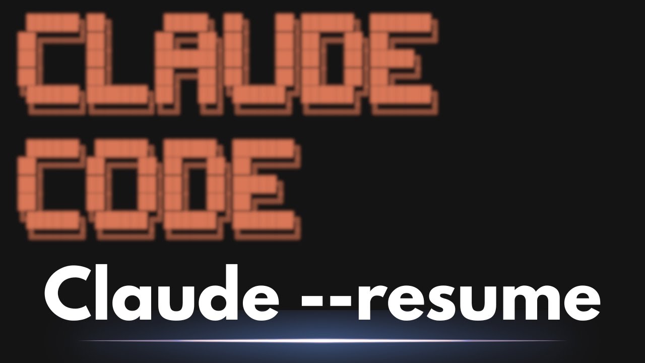 Resume Your Claude Code Terminal Session In Seconds With This Trick!