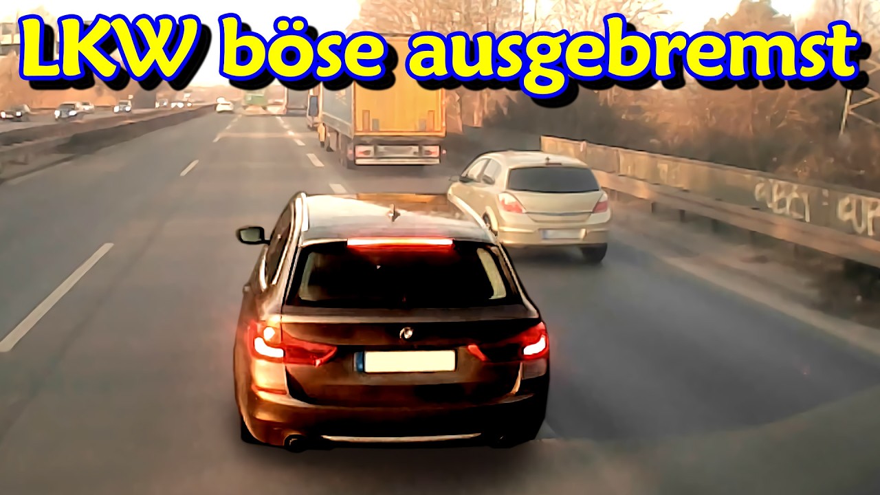 Vollbremsungen, LKW ausgebremst und Mittelspurschleicher | DDG Dashcam Germany | #691