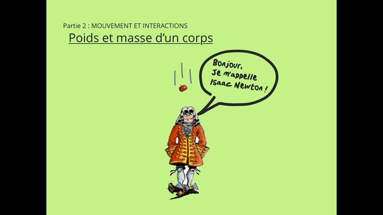 3&egrave;me - Poids et masse d'un corps