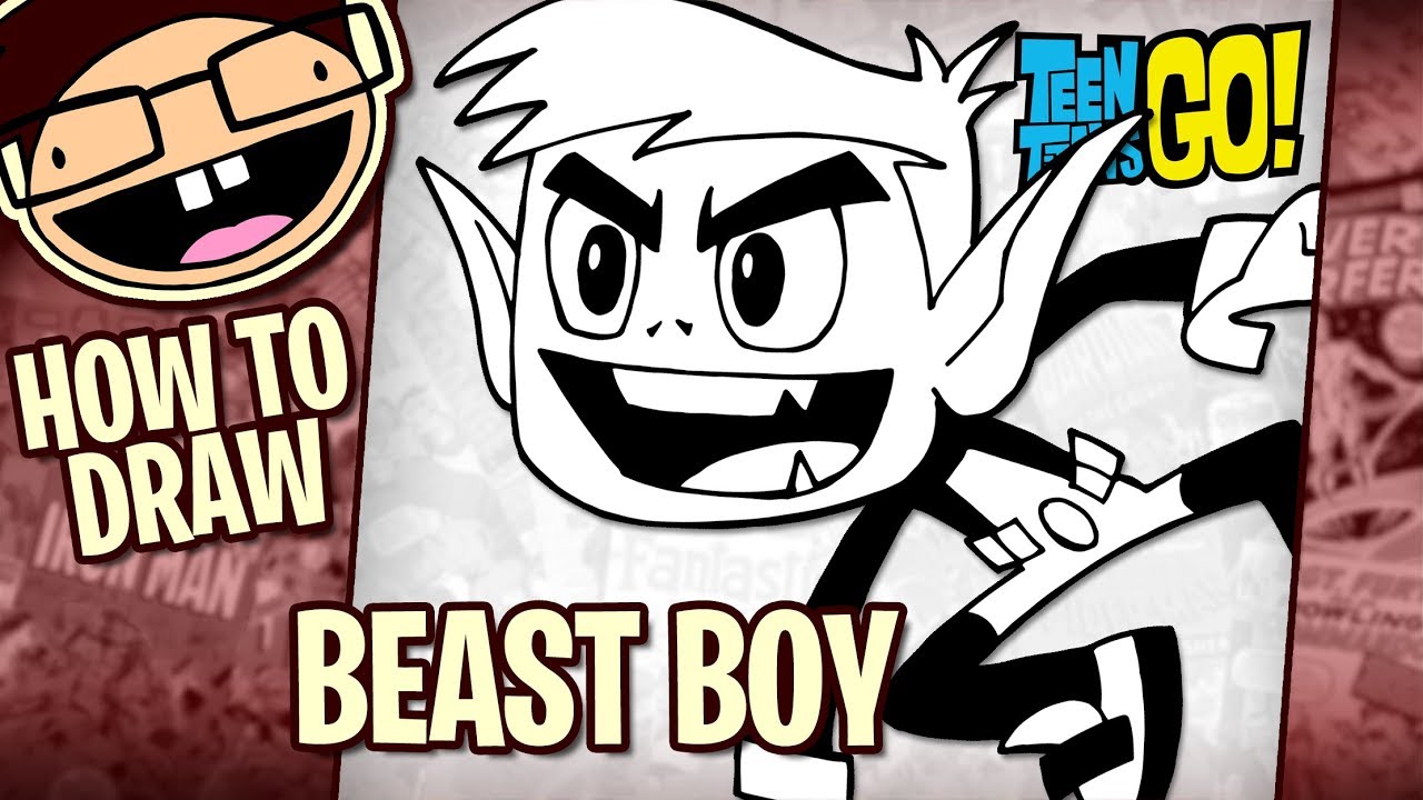 How to Draw BEAST BOY (Teen Titans Go!)| Narrated Easy Step-by-Step Tutorial