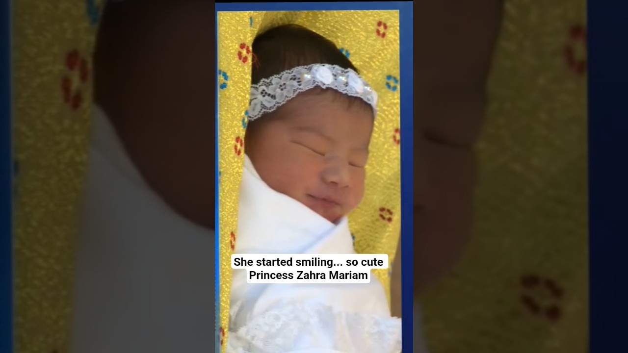 She Started Smiling So Cute Baby Princess Zahra Mariam Parents Prince Mateen & Wife Anisha Are Proud