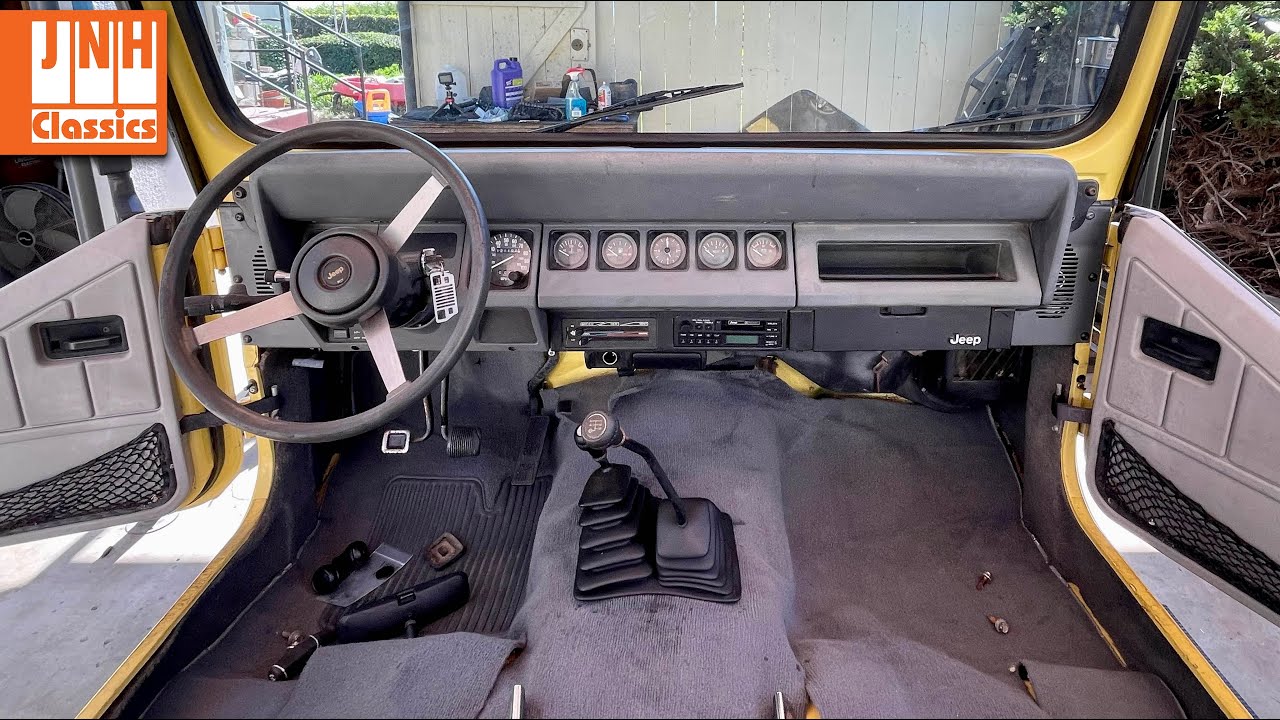 CHEAP JEEP? - 89 Wrangler YJ (Episode 2) - Interior