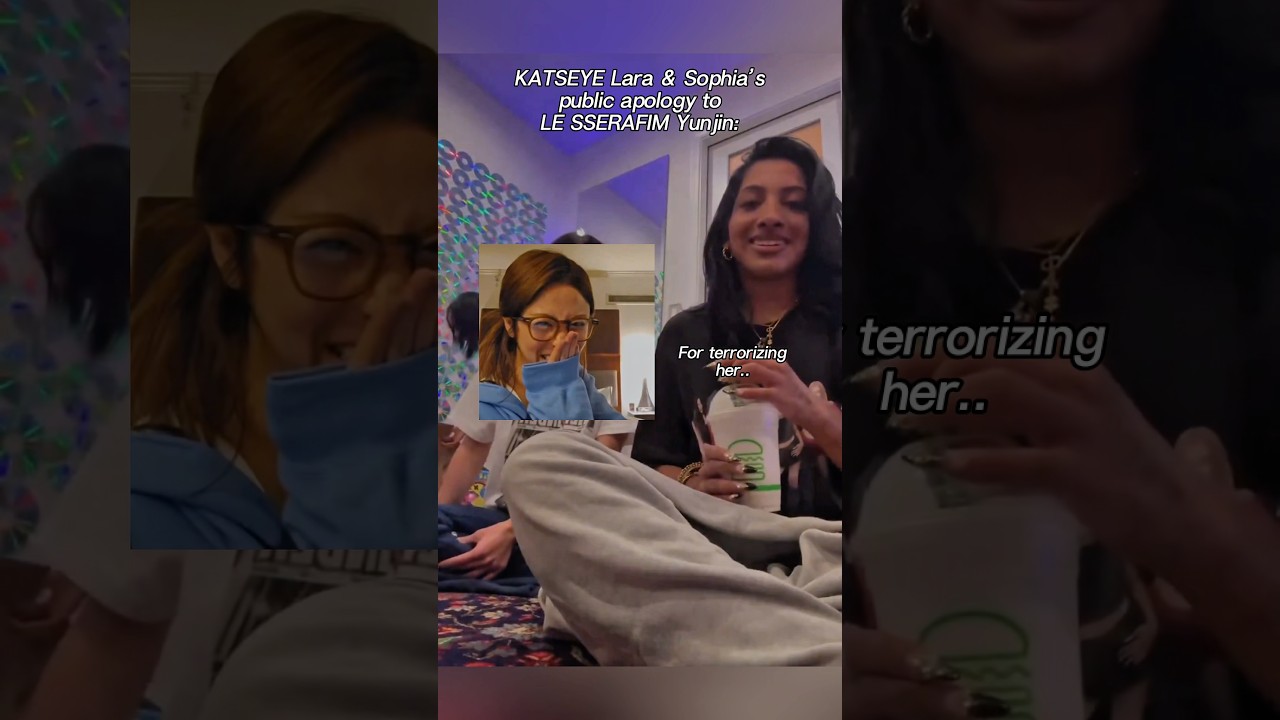 WHY ARE THEY LIKE THIS😭😭 #katseye #lara #sophia #lesserafim #yunjin