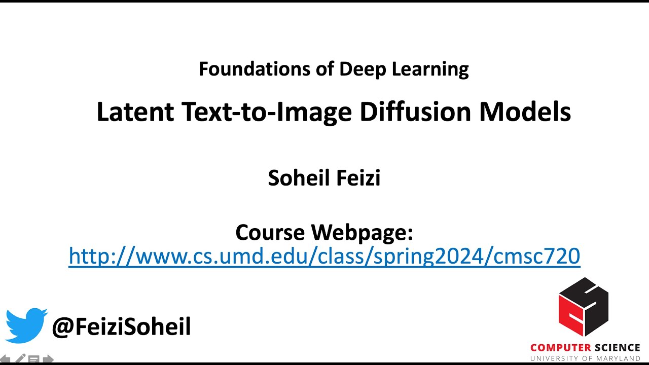 Deep Learning Foundations by Soheil Feizi : Latent Text-to-Image Diffusion Models