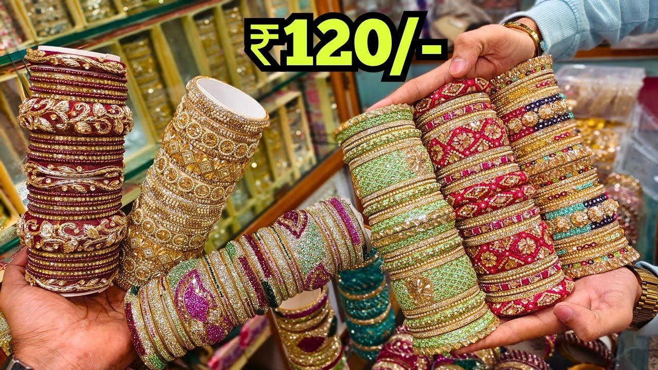 Designer Bridal Bangles 1+1 OFFER | Charminar Ladbazar Wholesale Market Hyderabad Shopping