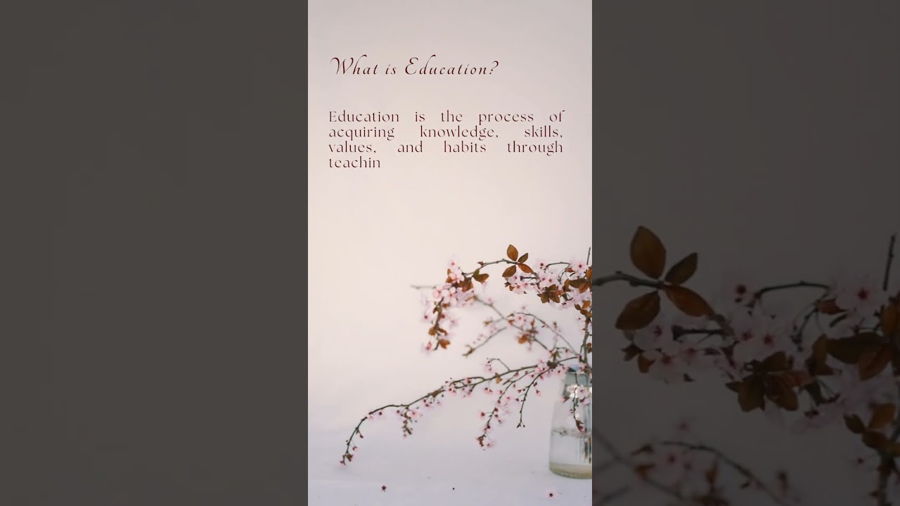 What is Education?