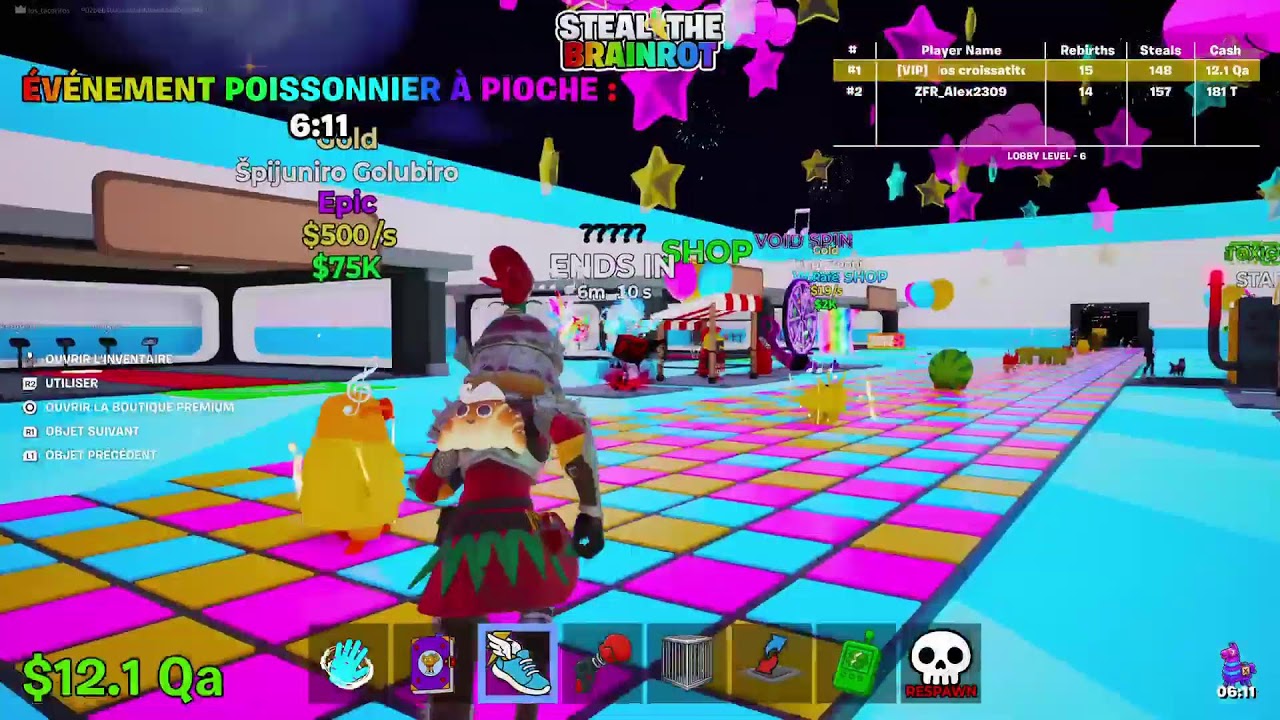 Fortnite trade steal a brainrot esok contre gros brainrot