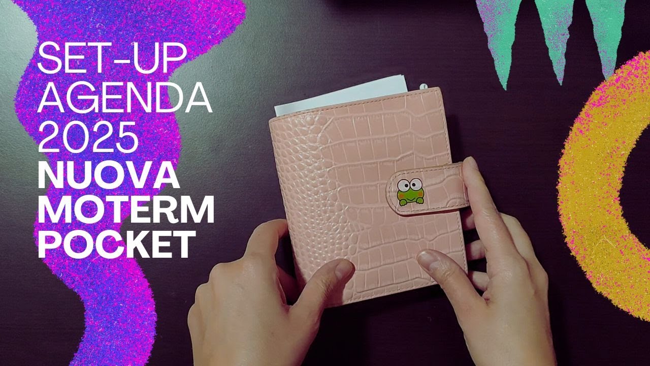 Set-up agenda 2025 // Moterm pocket croc rosa