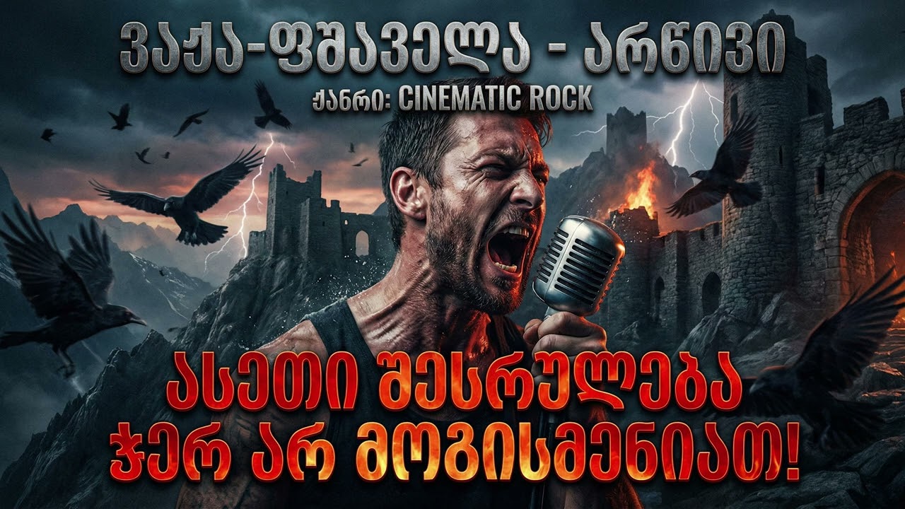 AI ვაჟა-ფშაველა - „არწივი“ (ROCK ვერსია)  ამ შესრულებამ ინტერნეტი ააფეთქა! 🤯