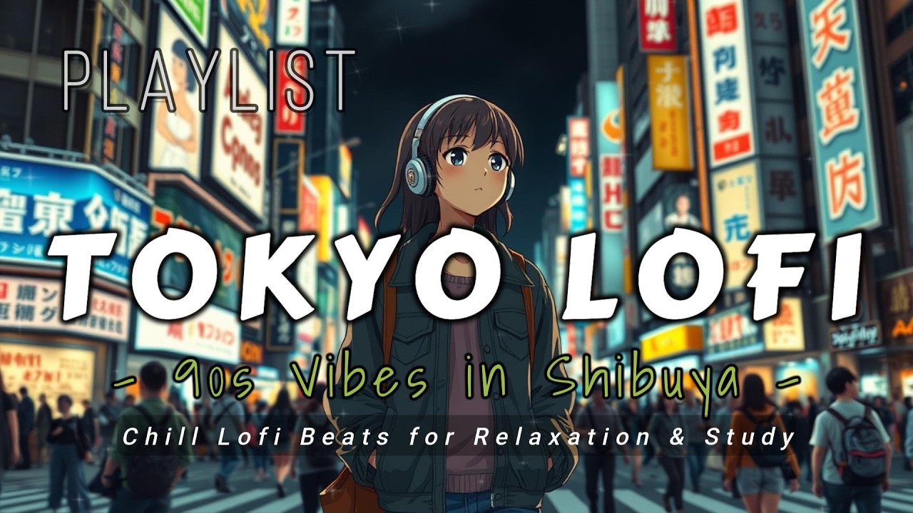 90s Vibes in Shibuya - Chill Lofi Beats for Relaxation & Study