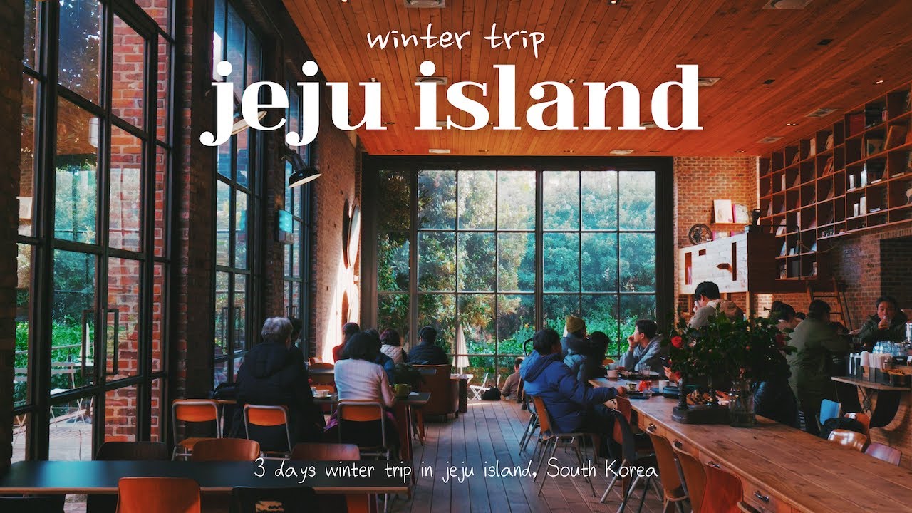 4 Days Winter Trip in Jeju Island | beautiful snow scenery & cozy cafes | Korea Travel VLOG