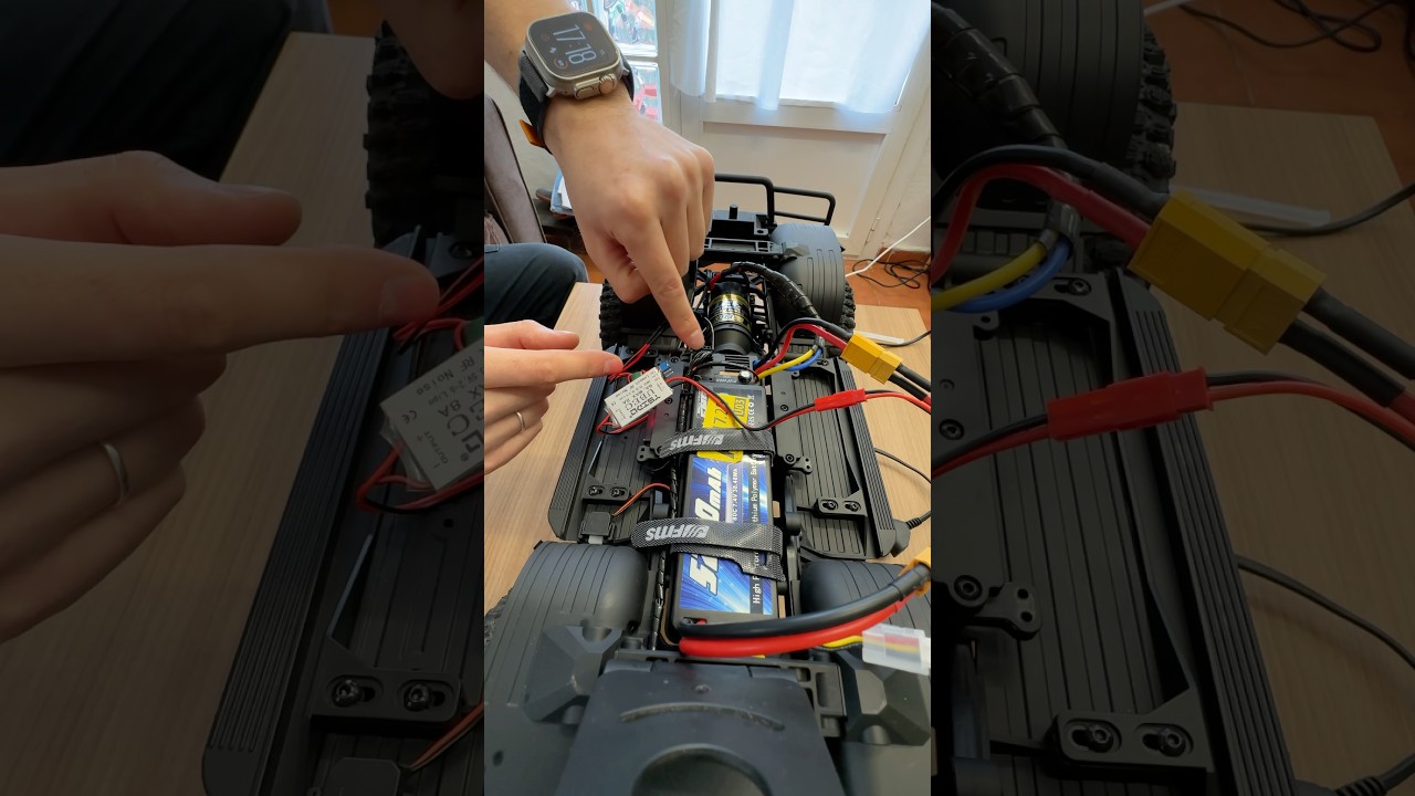 How to Improve Servo Performance on FMS FCX10 with UBEC and 2-in-1 Receiver, mejoras lc80