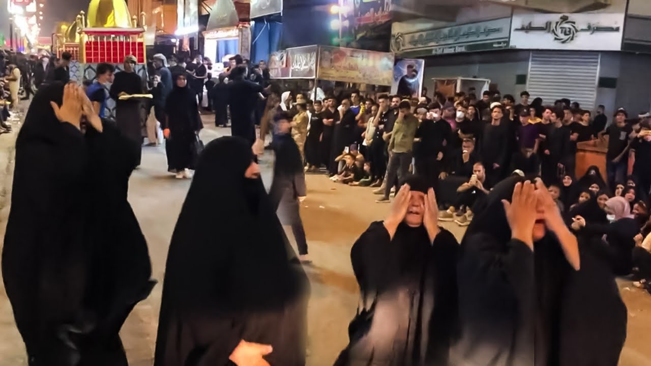 كارثه ملايه شسوت بنسوان دخلن بنص الموكب يلطمن على وجوهن يبجن الصخر | لطميات 2024 | محرم 1445