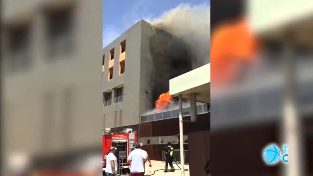 Incendio en el Hospital de Santa Lucía