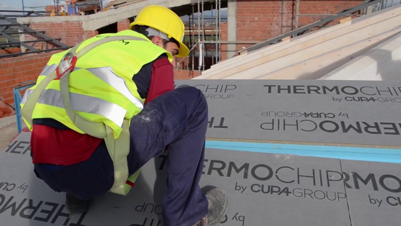 Montaje de cubierta con Thermochip Plus.
