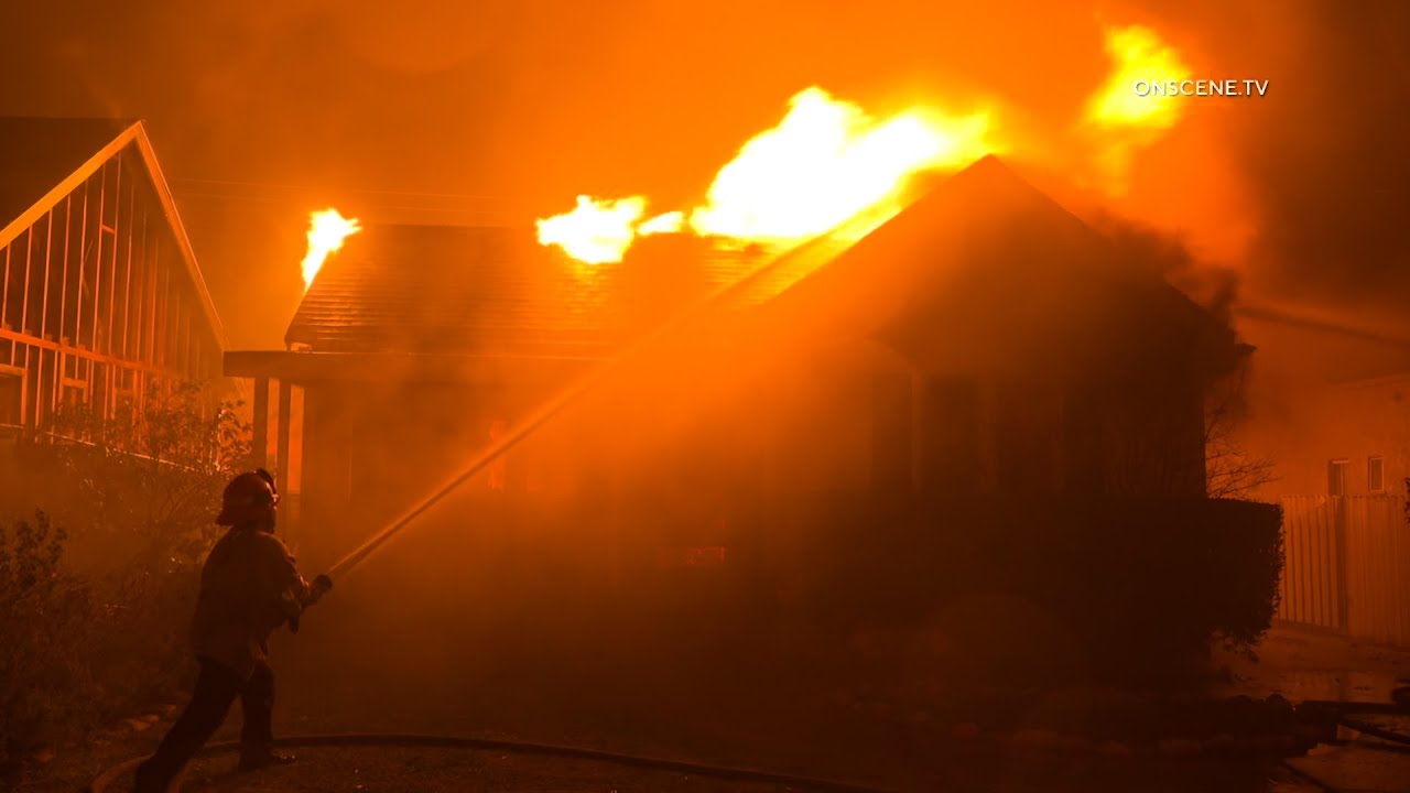 Eaton Fire Burns Entire Neighborhood and Forces Senior Center Evacuations