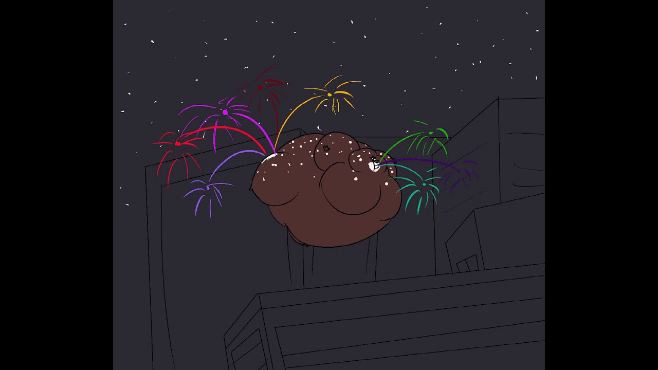 Happy new deer (Inf popping w/ sound)